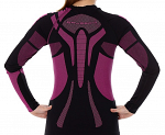 Brubeck Bluza Dry LS Czarny/Amarant